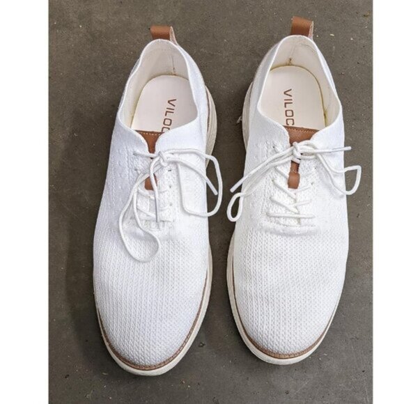 🆕VILOCY Men's White Casual Dress Oxfords Business Mesh Breathable Sneakers - Picture 2 of 13